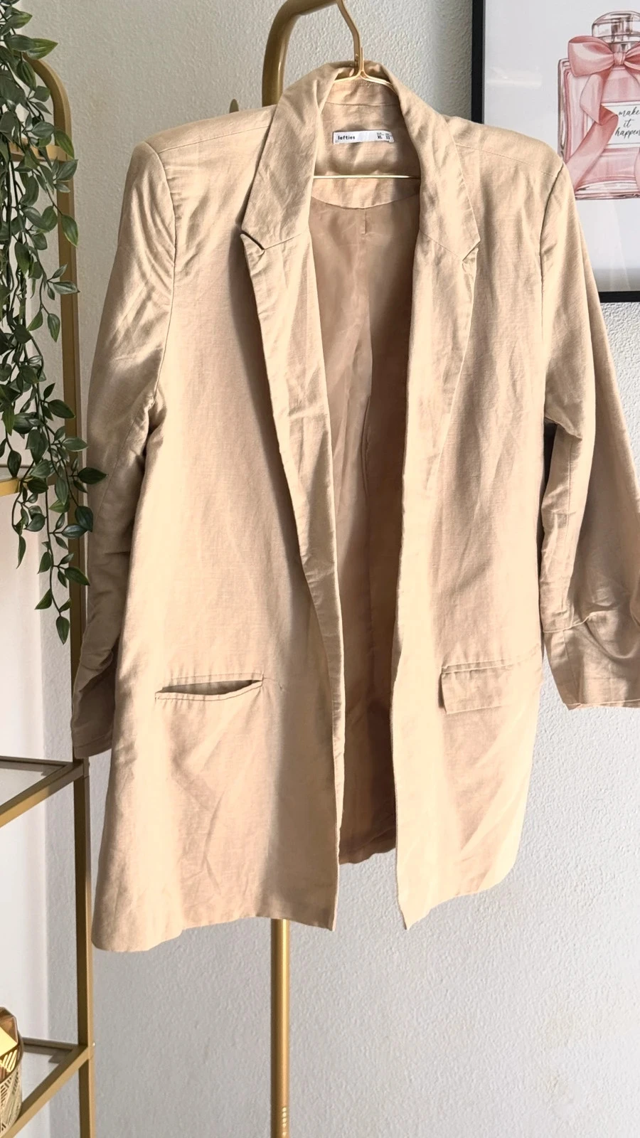 Lovely Beige Linen-Style Blazer Lefties • XL • TNC43 – photo 2